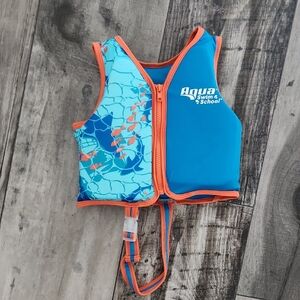 Kids Swim Vest - Blue and Orange 25-37 Lbs